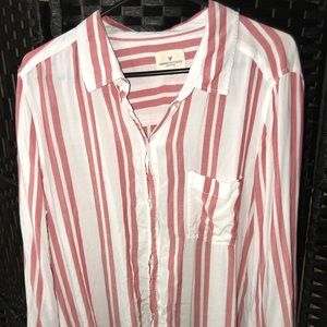 Striped Button Down Top